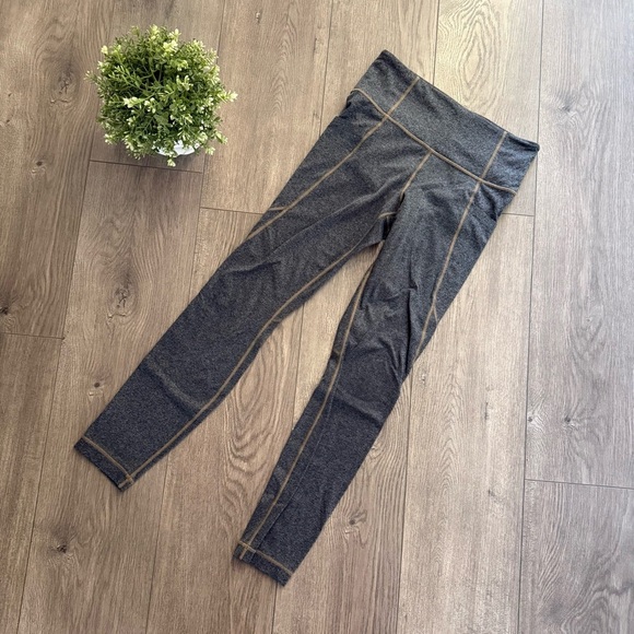 Athleta Pants - Athleta Heather Grey Stitched Athletic Leggings